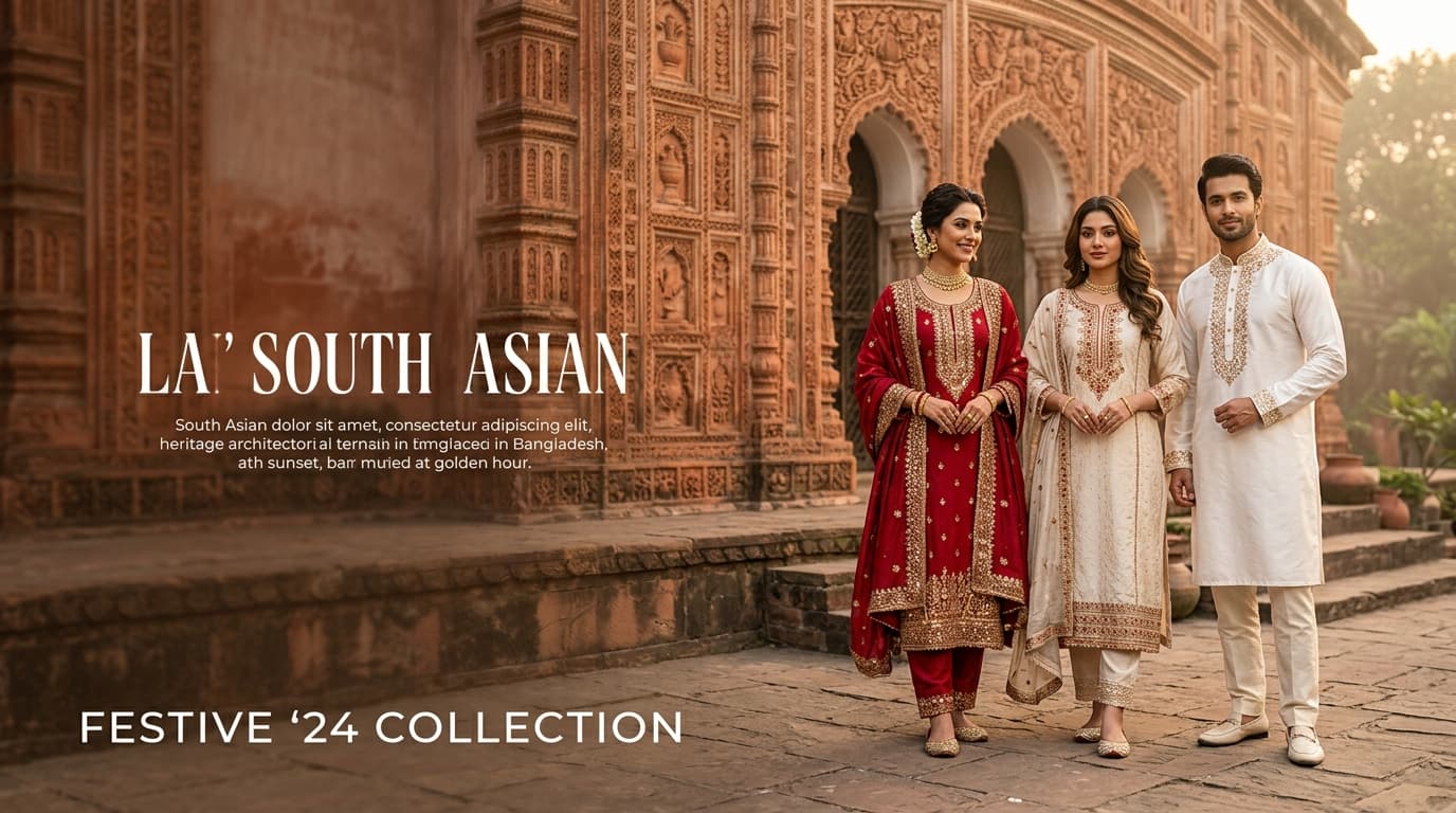 Artisanal fashion showcase with embroidered heritage collection